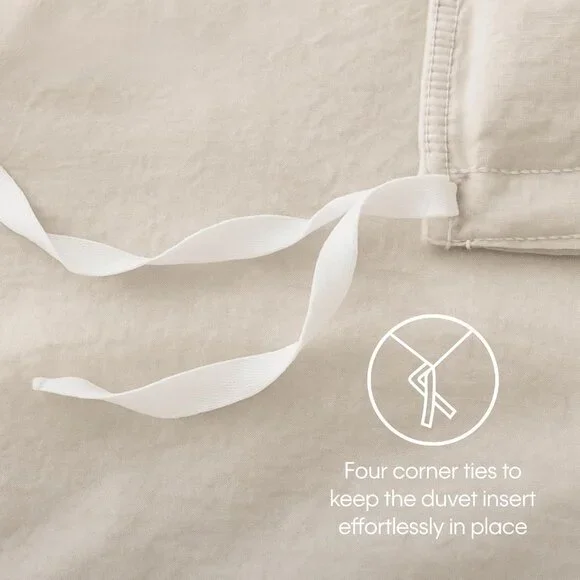 King Duvet Cover Set, Luxuriously Soft Home Decor, Modern Cotton Ribbed Matelass - Picture 8 of 8